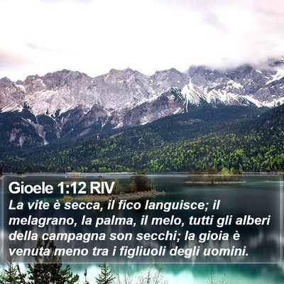 Gioele 1:12 RIV Bible Verse Image