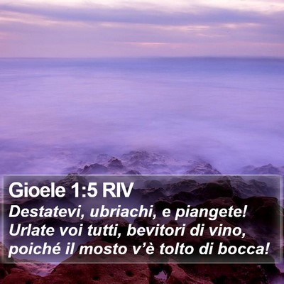 Gioele 1:5 RIV Bible Verse Image