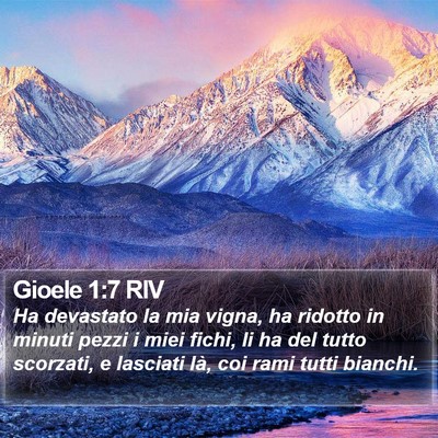 Gioele 1:7 RIV Bible Verse Image