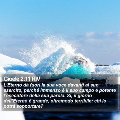 Gioele 2:11 RIV Bible Verse Image