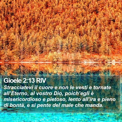 Gioele 2:13 RIV Bible Verse Image