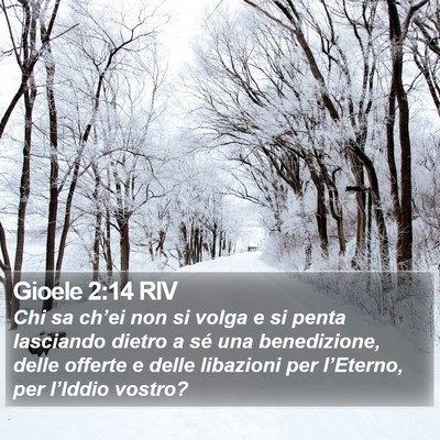 Gioele 2:14 RIV Bible Verse Image