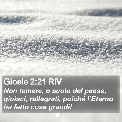 Gioele 2:21 RIV Bible Verse Image