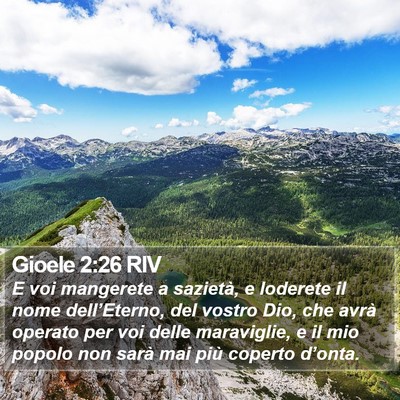 Gioele 2:26 RIV Bible Verse Image