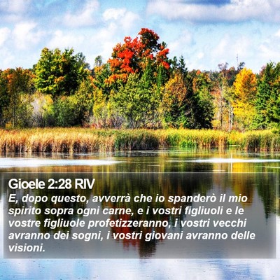 Gioele 2:28 RIV Bible Verse Image