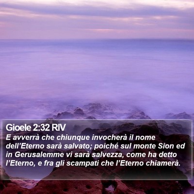Gioele 2:32 RIV Bible Verse Image