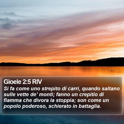 Gioele 2:5 RIV Bible Verse Image