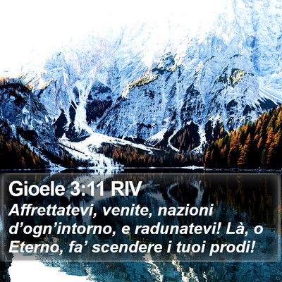 Gioele 3:11 RIV Bible Verse Image