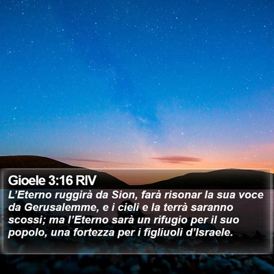 Gioele 3:16 RIV Bible Verse Image