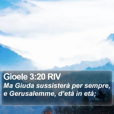Gioele 3:20 RIV Bible Verse Image