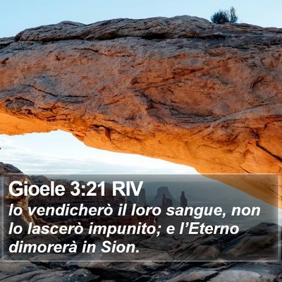 Gioele 3:21 RIV Bible Verse Image