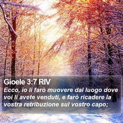 Gioele 3:7 RIV Bible Verse Image