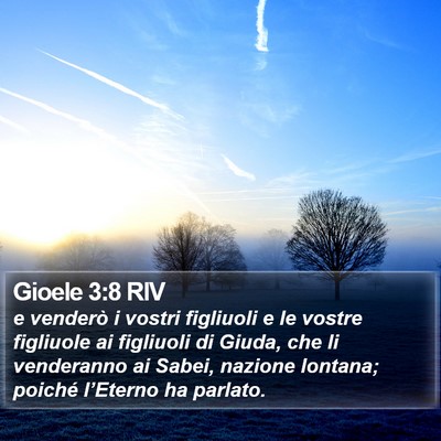 Gioele 3:8 RIV Bible Verse Image