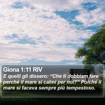 Giona 1:11 RIV Bible Verse Image