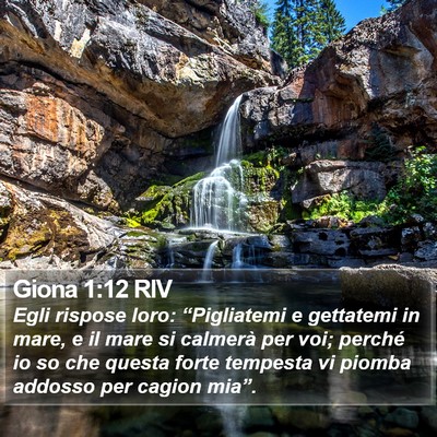 Giona 1:12 RIV Bible Verse Image