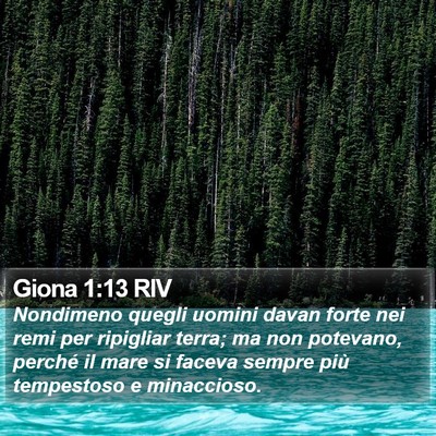 Giona 1:13 RIV Bible Verse Image