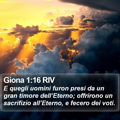 Giona 1:16 RIV Bible Verse Image