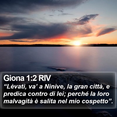Giona 1:2 RIV Bible Verse Image