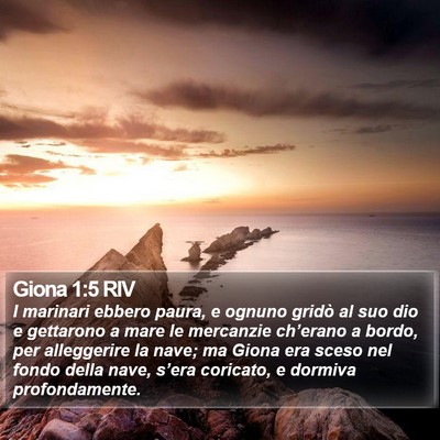 Giona 1:5 RIV Bible Verse Image