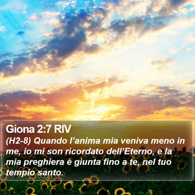 Giona 2:7 RIV Bible Verse Image