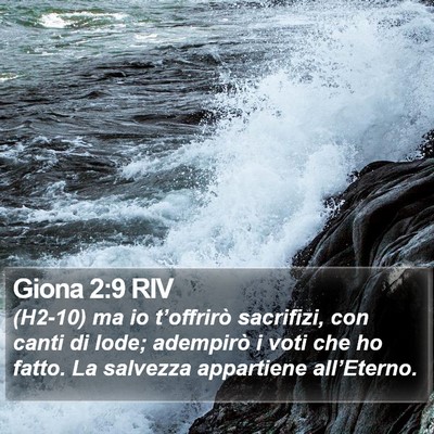 Giona 2:9 RIV Bible Verse Image