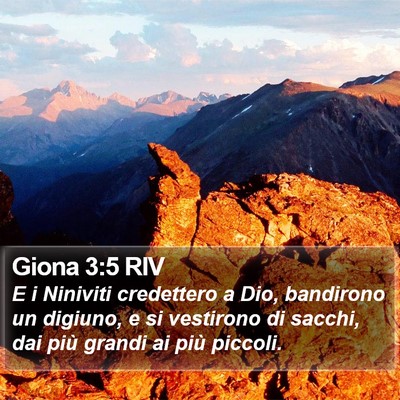 Giona 3:5 RIV Bible Verse Image