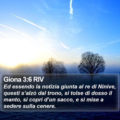Giona 3:6 RIV Bible Verse Image