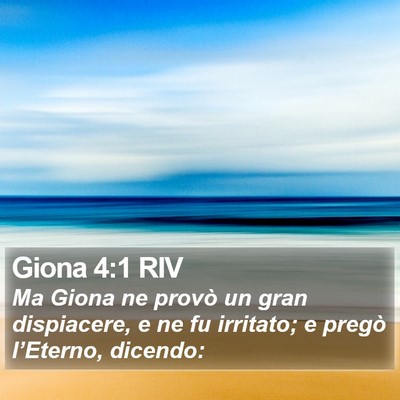 Giona 4:1 RIV Bible Verse Image