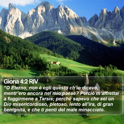 Giona 4:2 RIV Bible Verse Image