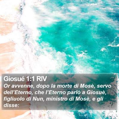 Giosué 1:1 RIV Bible Verse Image