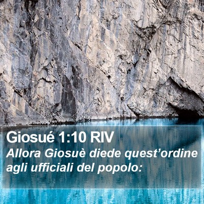 Giosué 1:10 RIV Bible Verse Image