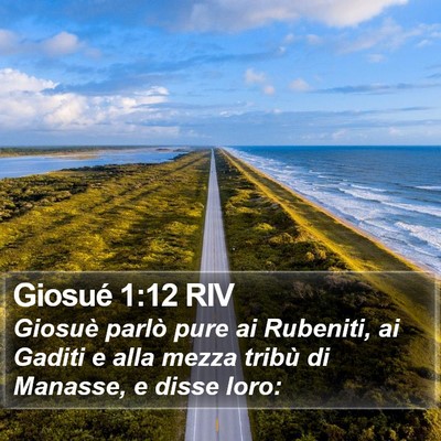 Giosué 1:12 RIV Bible Verse Image