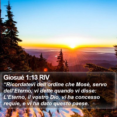 Giosué 1:13 RIV Bible Verse Image