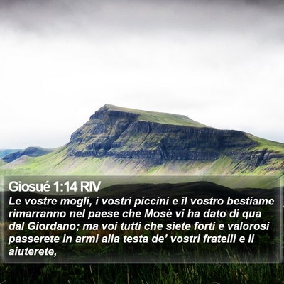 Giosué 1:14 RIV Bible Verse Image
