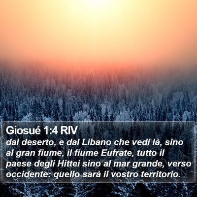 Giosué 1:4 RIV Bible Verse Image