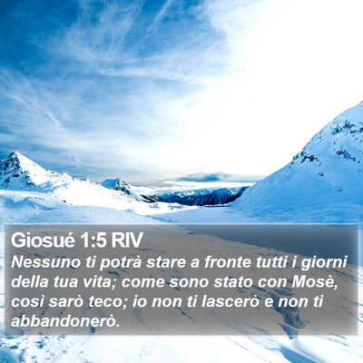 Giosué 1:5 RIV Bible Verse Image
