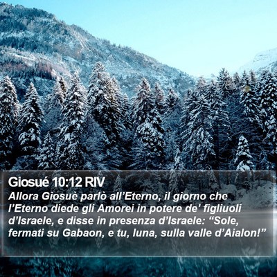 Giosué 10:12 RIV Bible Verse Image