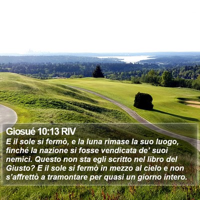Giosué 10:13 RIV Bible Verse Image
