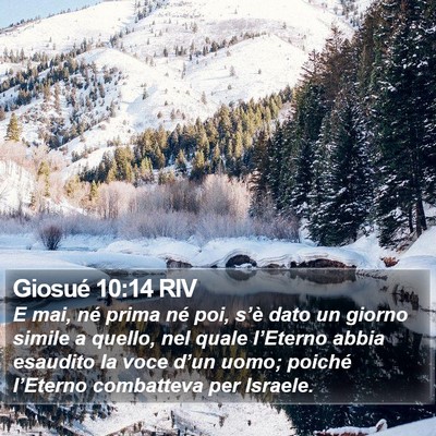 Giosué 10:14 RIV Bible Verse Image