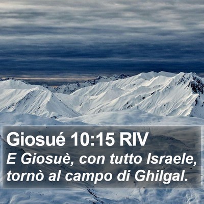 Giosué 10:15 RIV Bible Verse Image