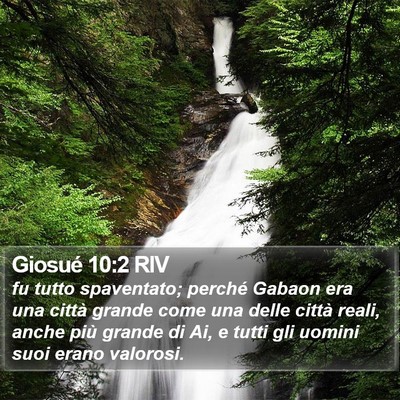 Giosué 10:2 RIV Bible Verse Image