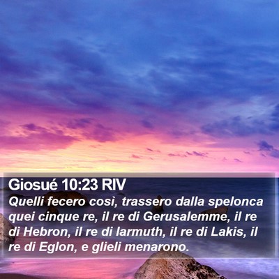 Giosué 10:23 RIV Bible Verse Image