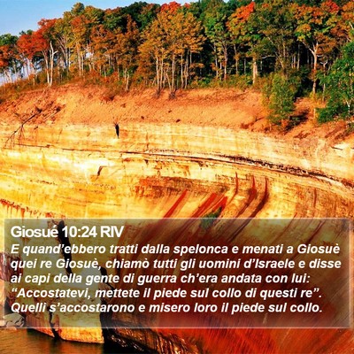 Giosué 10:24 RIV Bible Verse Image