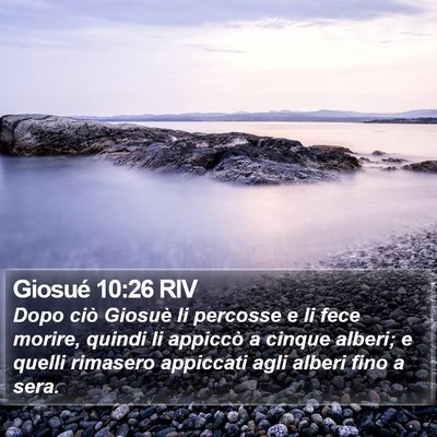 Giosué 10:26 RIV Bible Verse Image