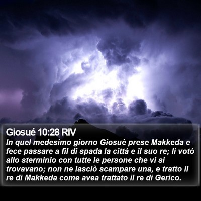 Giosué 10:28 RIV Bible Verse Image