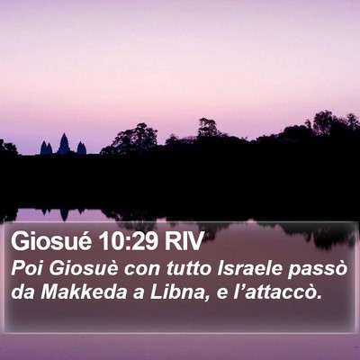Giosué 10:29 RIV Bible Verse Image