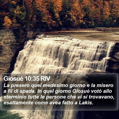 Giosué 10:35 RIV Bible Verse Image