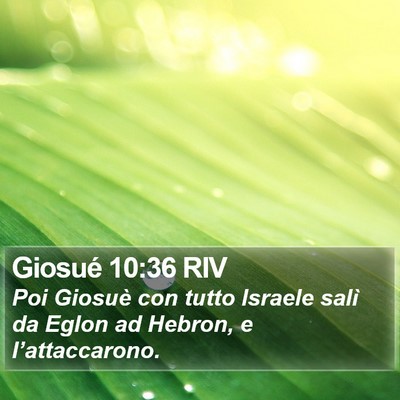 Giosué 10:36 RIV Bible Verse Image
