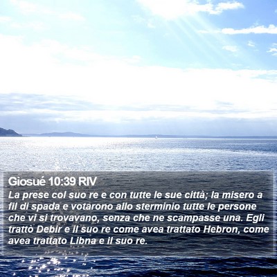 Giosué 10:39 RIV Bible Verse Image