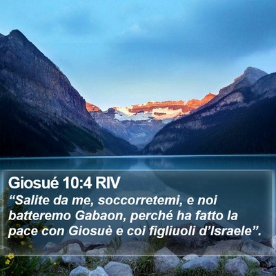 Giosué 10:4 RIV Bible Verse Image
